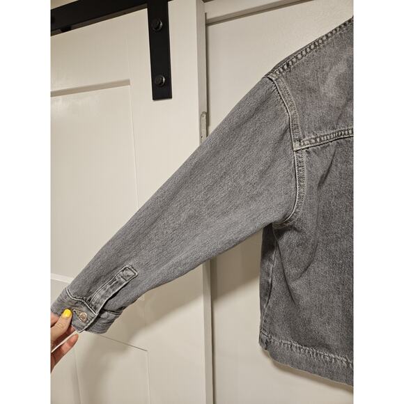 Zara Girls Grey Denim Jacket Size 9-10 Excellent Condition - Picture 4 of 4